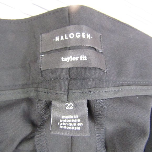 Halogen NWT Womens Plus Size 22 Black Ela Taylor Dress Pants Trousers Work - Picture 4 of 10